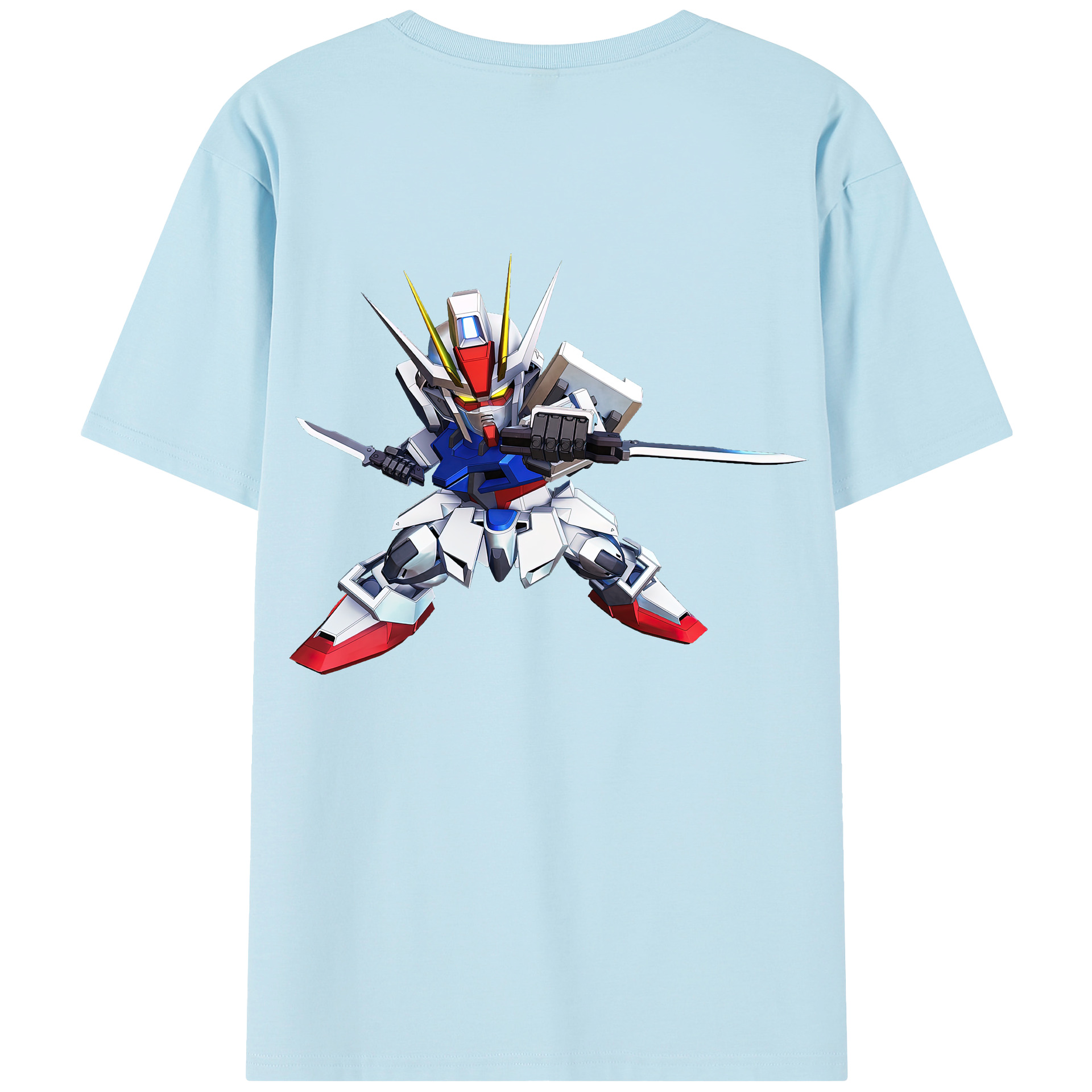（画像用） 機動戦士ガンダム Mobile Suit Gundam 綿100％半袖Tシャツ（背面プリント）